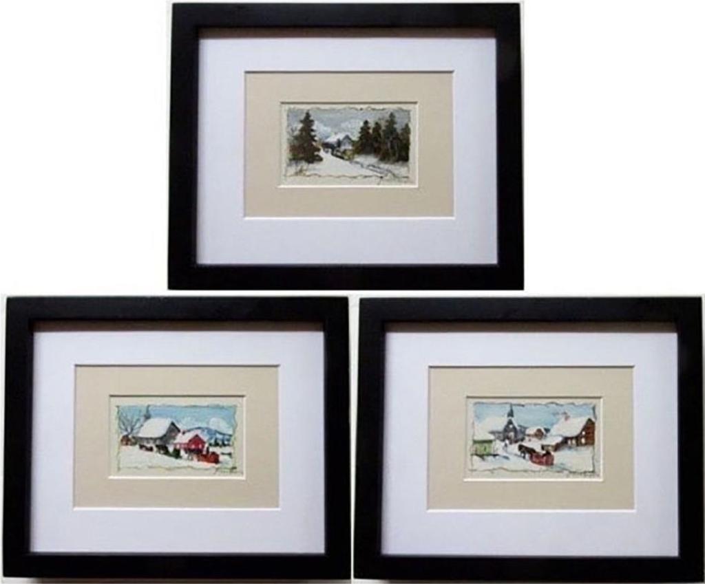 Yvonne Bolduc (1905-1983) - Untitled (Winter Sleigh Scenes)