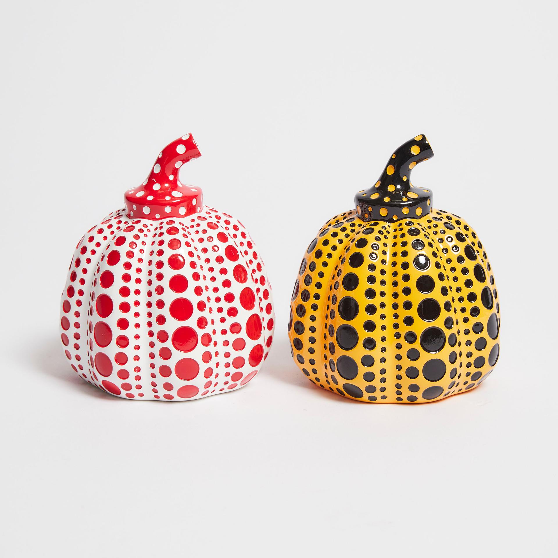 Yayoi Kusama (1929) - Pumpkins, Yellow And Red, 2016