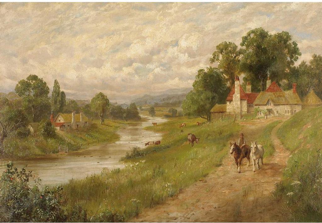 Thomas Mower Martin (1838-1934) - Heading To The Fields