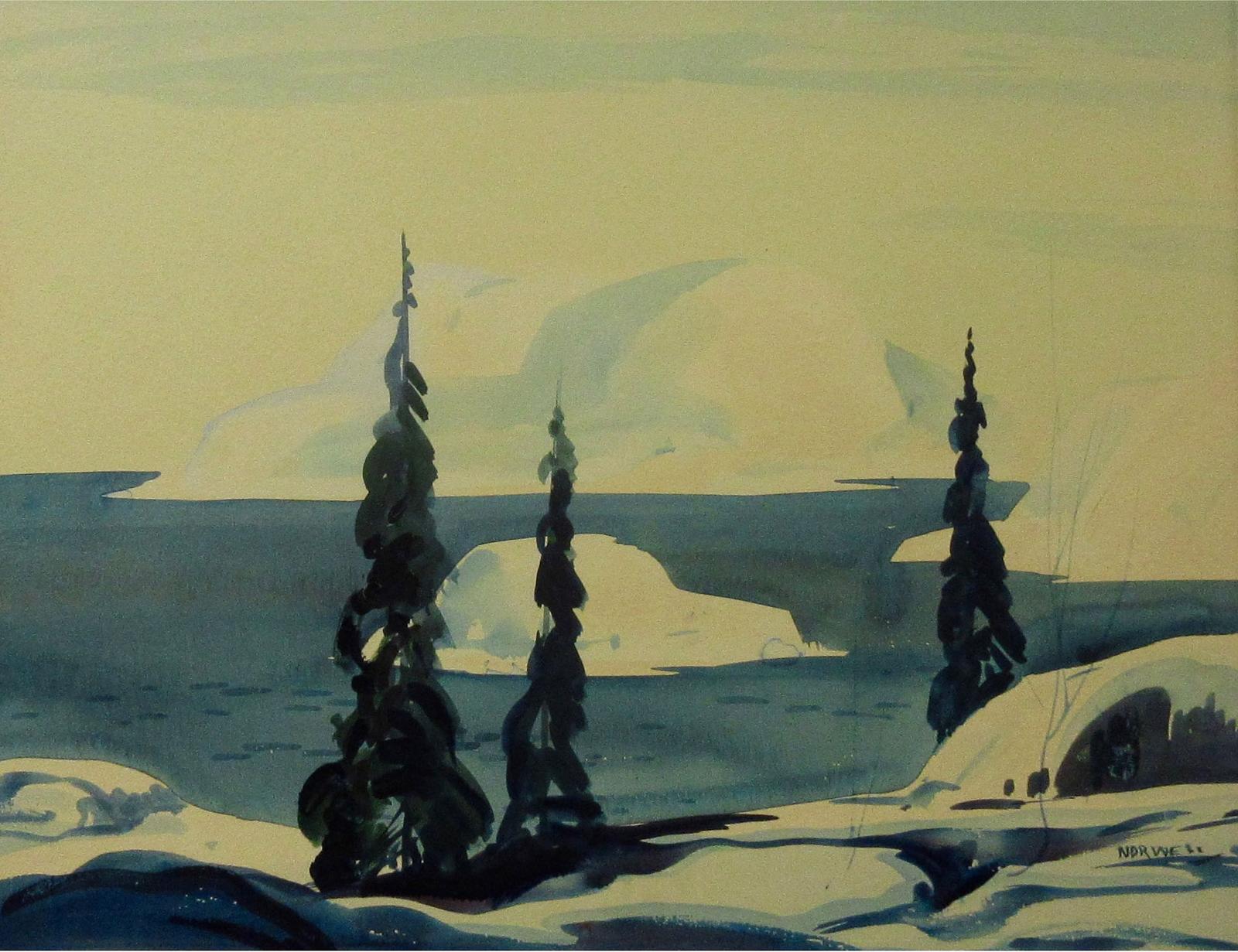 Graham Norble Norwell (1901-1967) - Lake Study - Winter