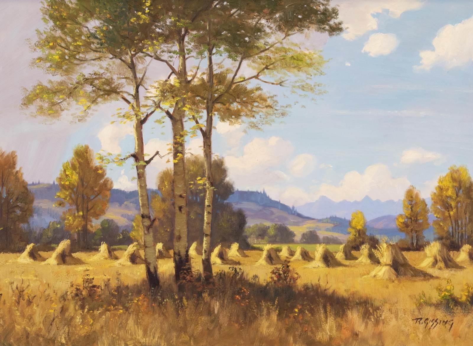 Roland Gissing (1895-1967) - Sunlight And Shadow; 1957