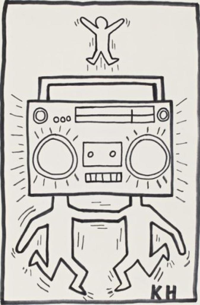 Keith Haring (1958-1990) - Radio Men