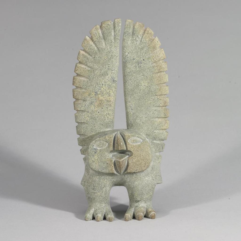 Padlaya Qiatsuk (1965) - Owl With Raised Wings