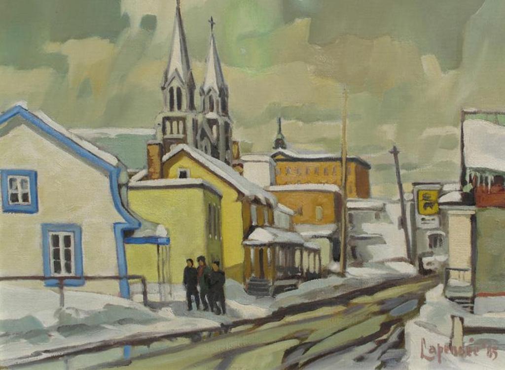 Michel Lapensee (1947) - En Revenant Du Mouton Noir, Baie St-Paul, Que; 1985