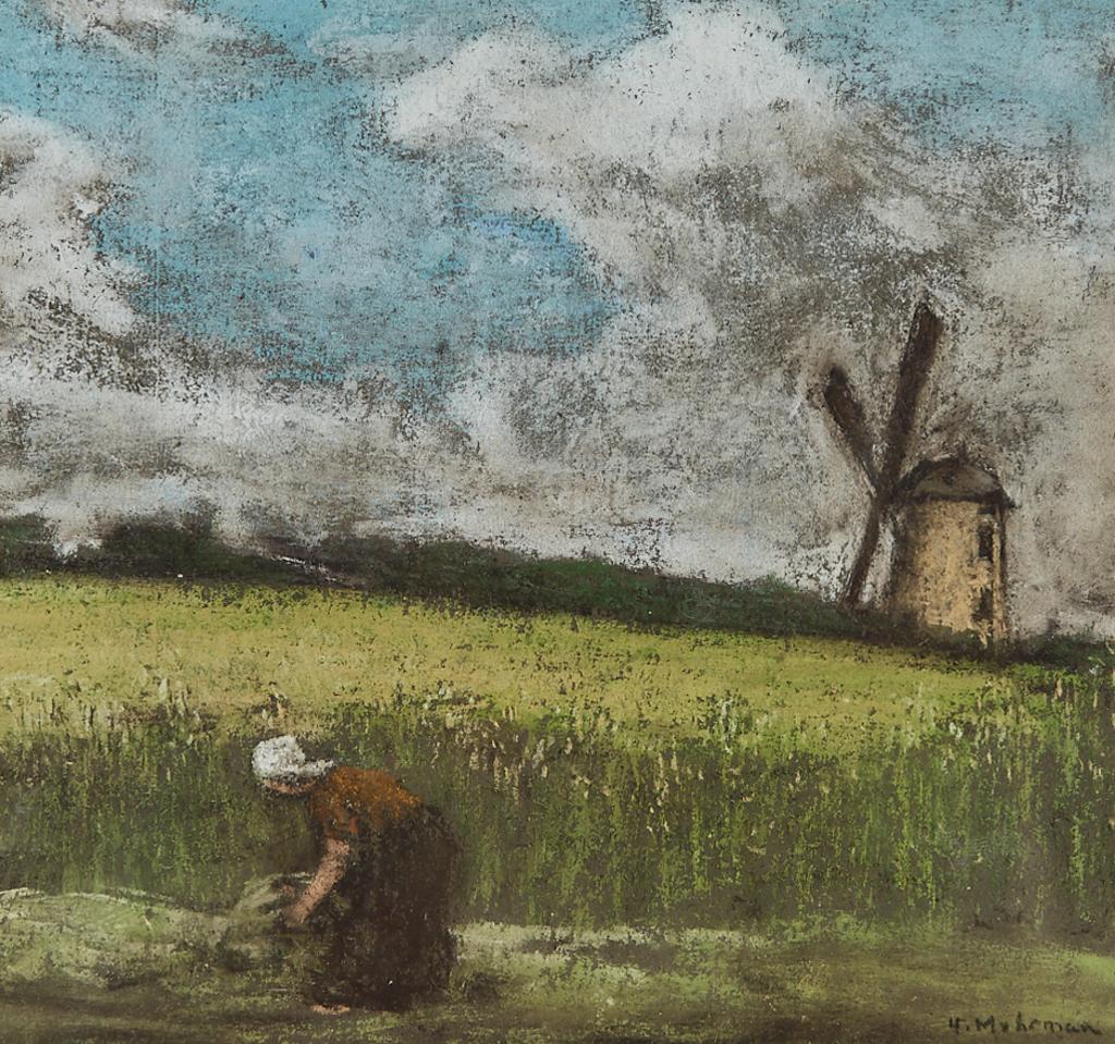 Henry Muhrman (1854-1916) - Woman Working The Fields