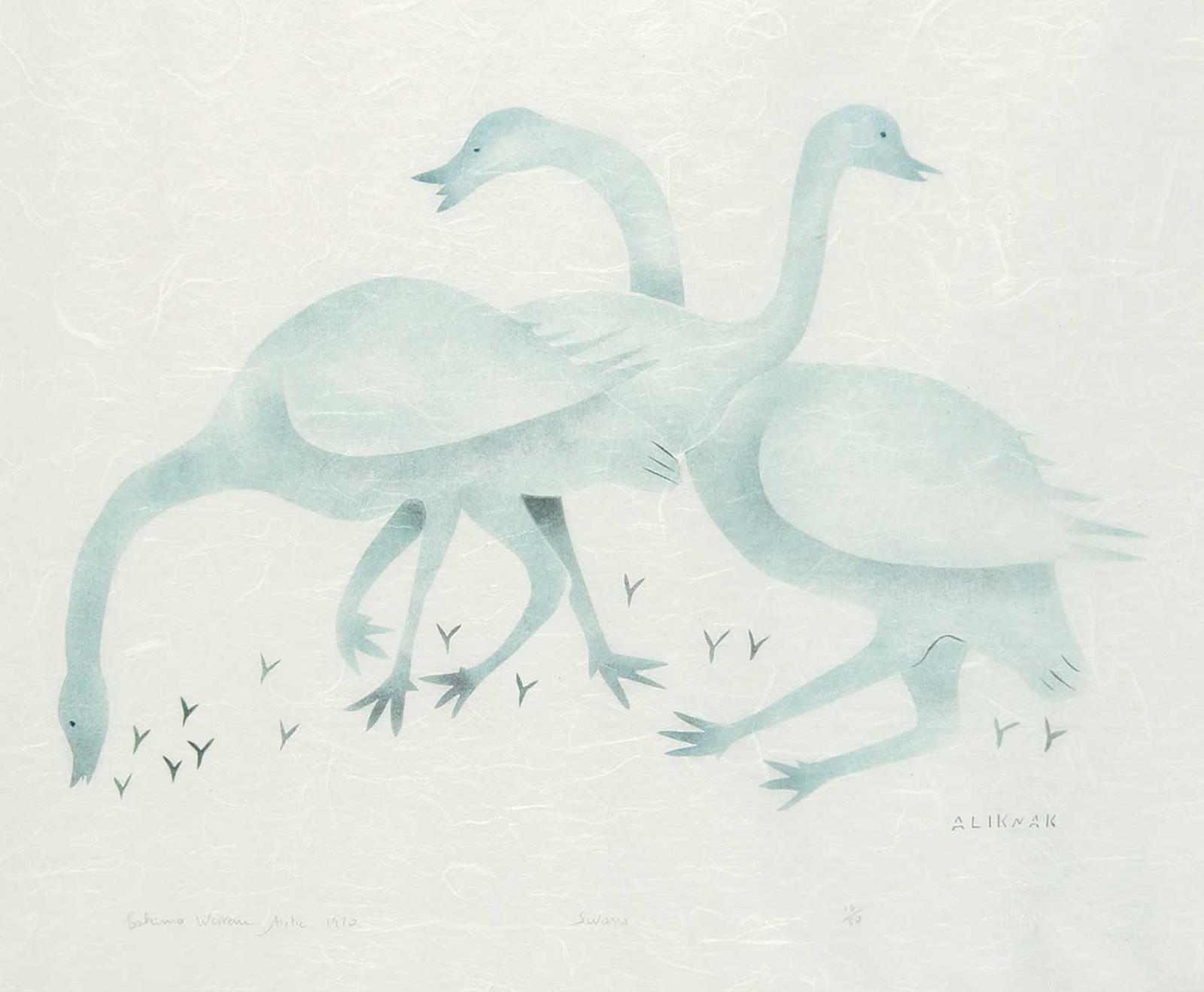 Peter Aliknak (1928-1992) - Swans #16/50