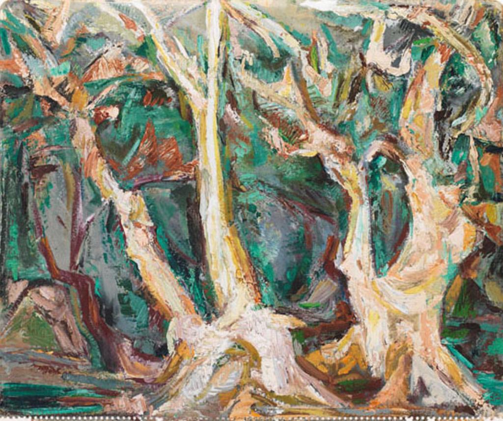 Bess Larkin Housser Harris (1890-1969) - Sycamores in the Sun