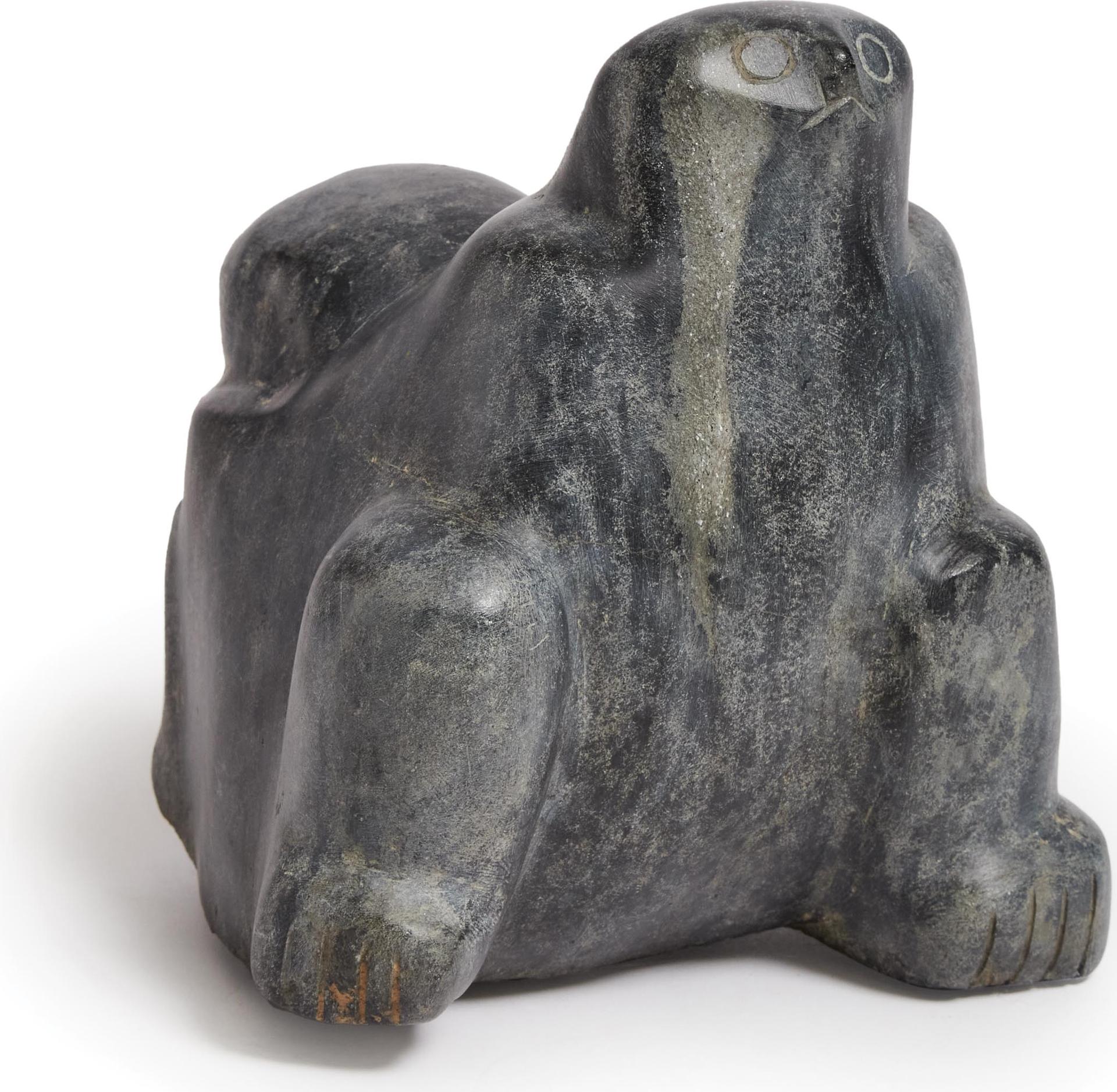 Latcholassie Akesuk (1919-2000) - Owl And Young