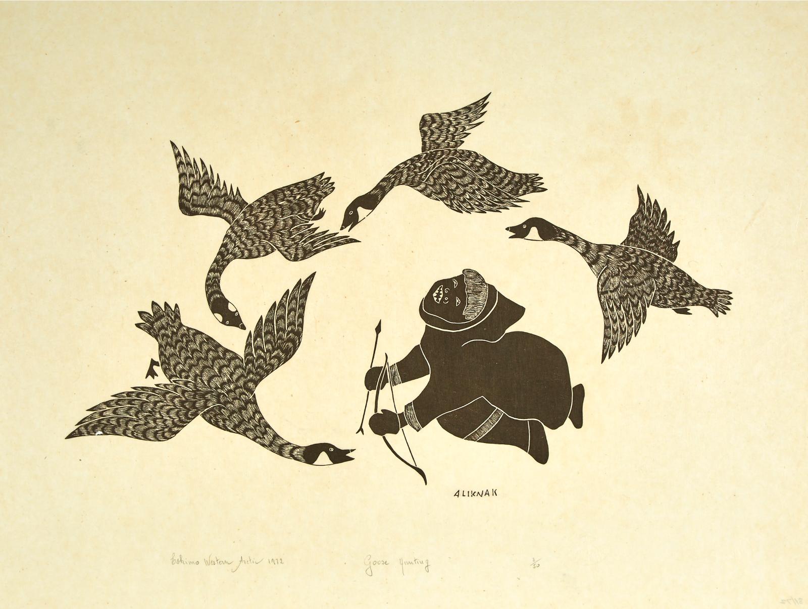 Peter Aliknak (1928-1992) - Goose Hunting