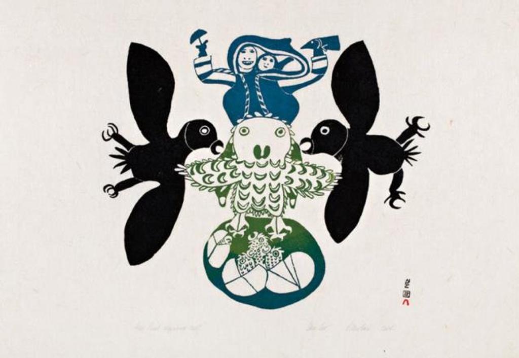 Pitseolak Ashoona (1904-1983) - Iyola Kingwatsiak
