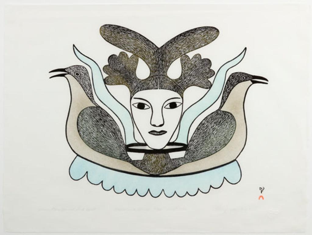 Kenojuak Ashevak (1927-2013) - Summer Ptarmigan & Landspirit (03428/194)