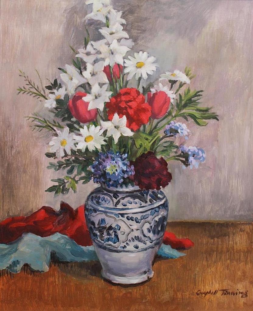 George Campbell (Cam) Tinning (1910-1996) - UNTITLED-STILL LIKE FLOWER BOUQUET