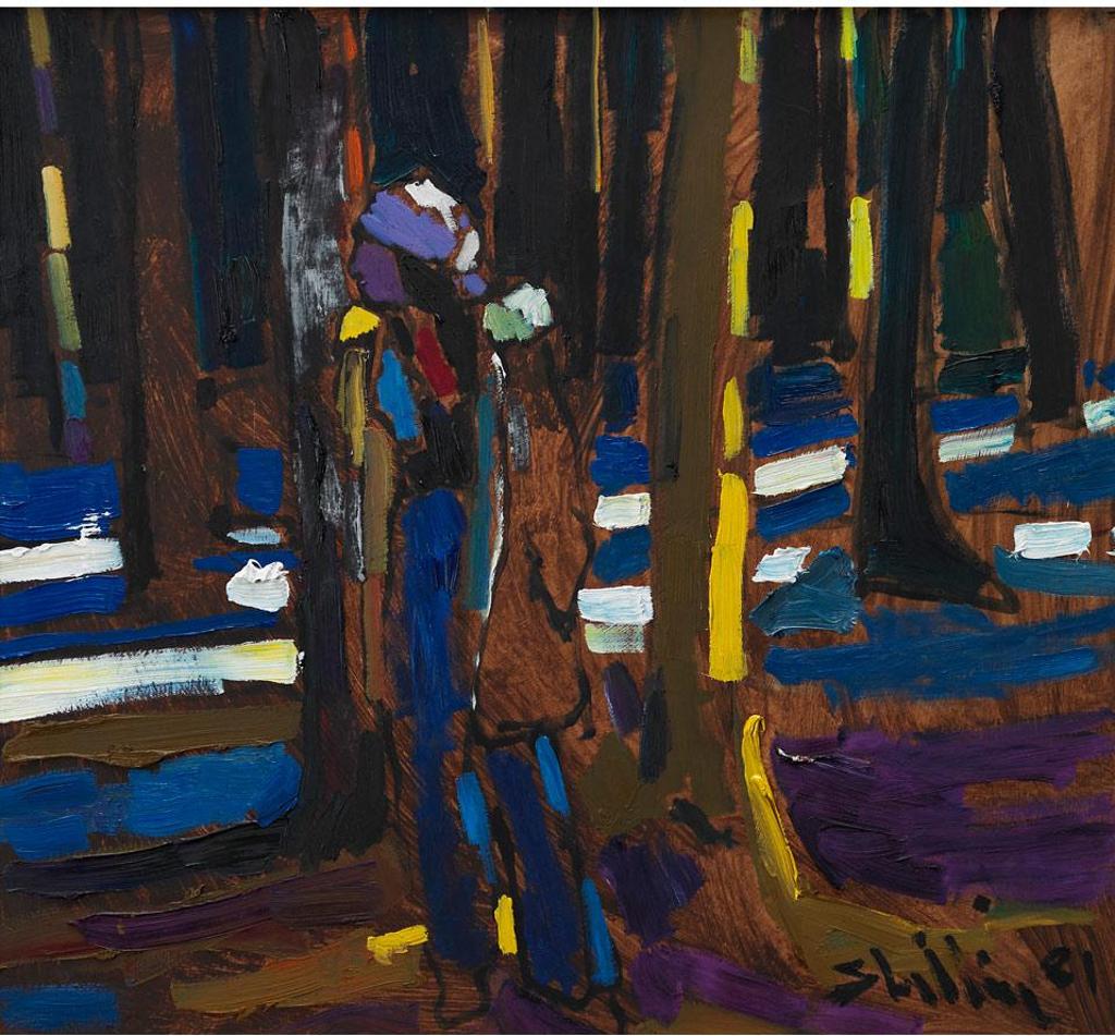 Arthur Shilling (1941-1986) - Figure In The Woods
