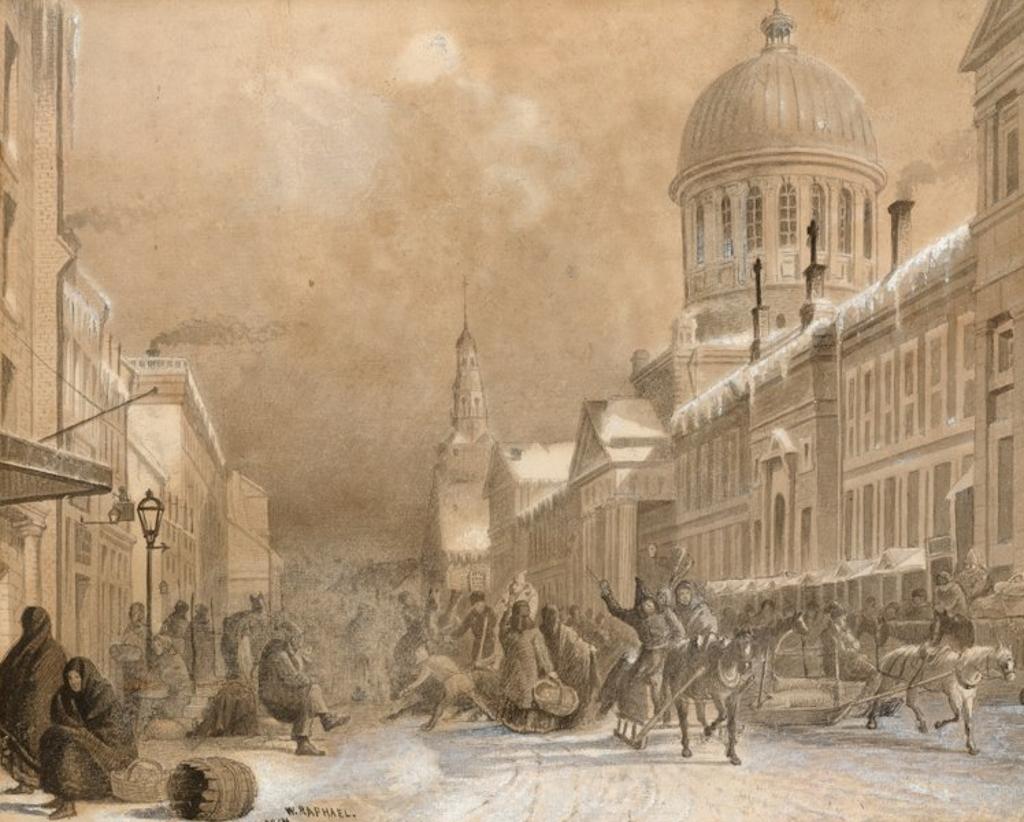 William Raphael (1833-1914) - Bonsecours Market, 1864