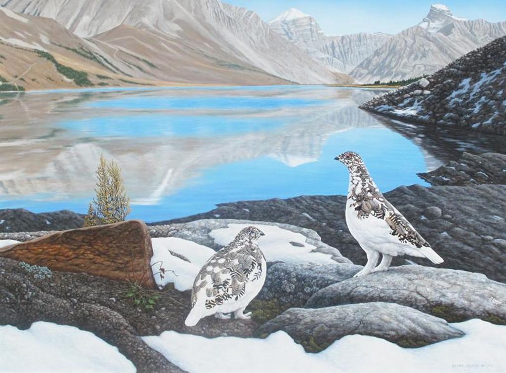 Glenn Olson (1945) - High Country Haven (White-Tailed Ptarmigan; 1992