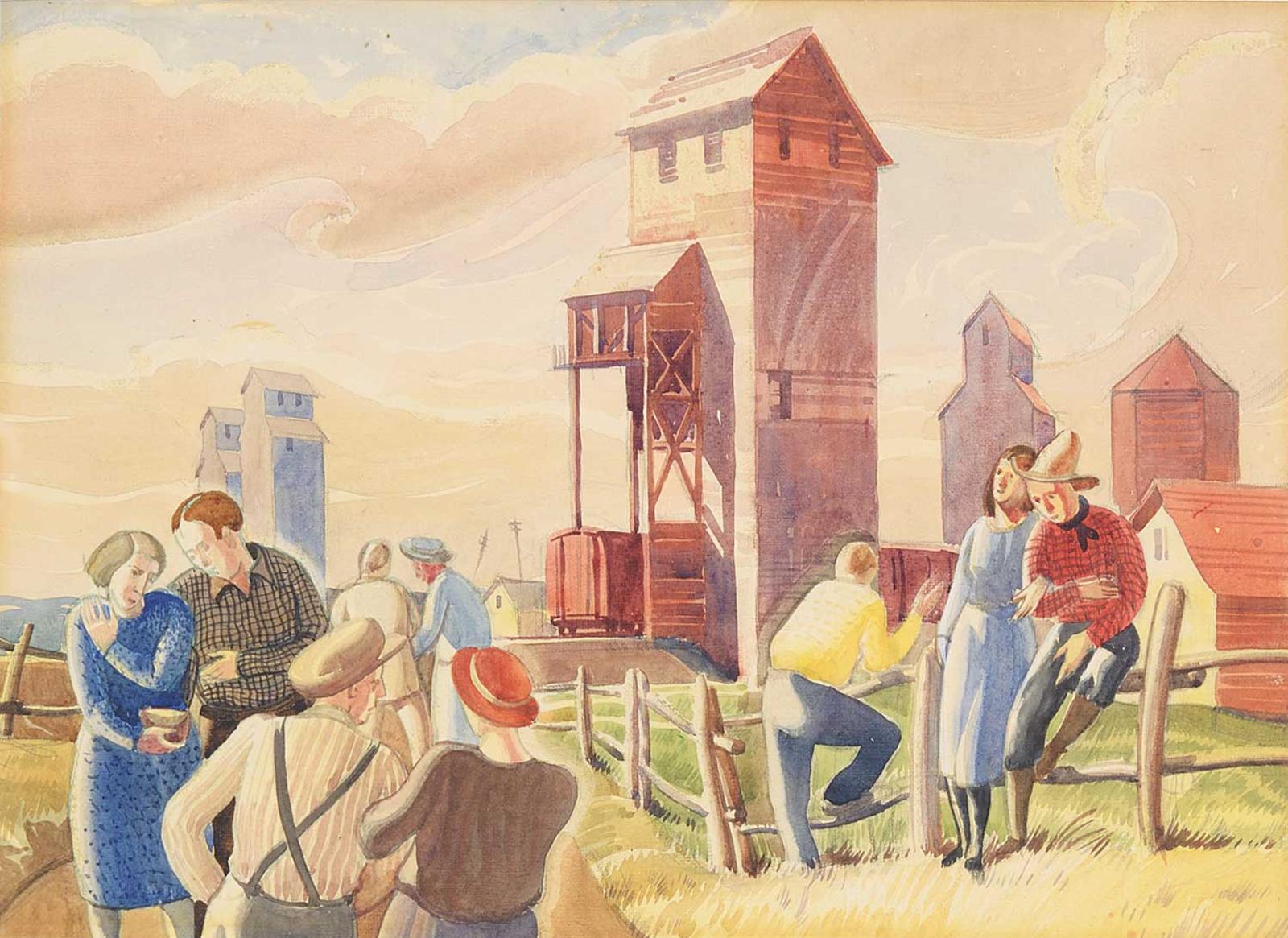 Henry George Glyde (1906-1998) - Untitled - After the Market