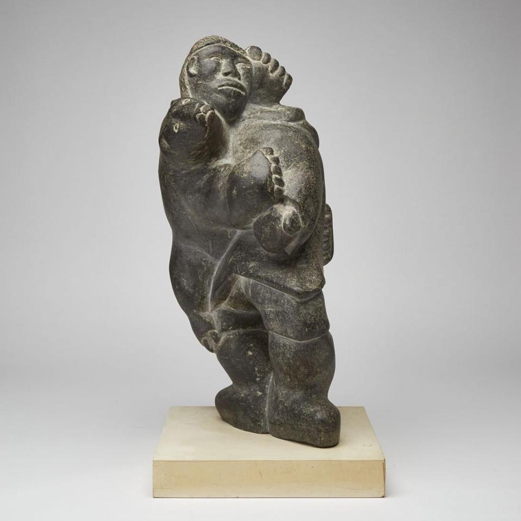Aqjangajuk (Axangayu) Shaa (1937-2019) - Man With His Polar Bear