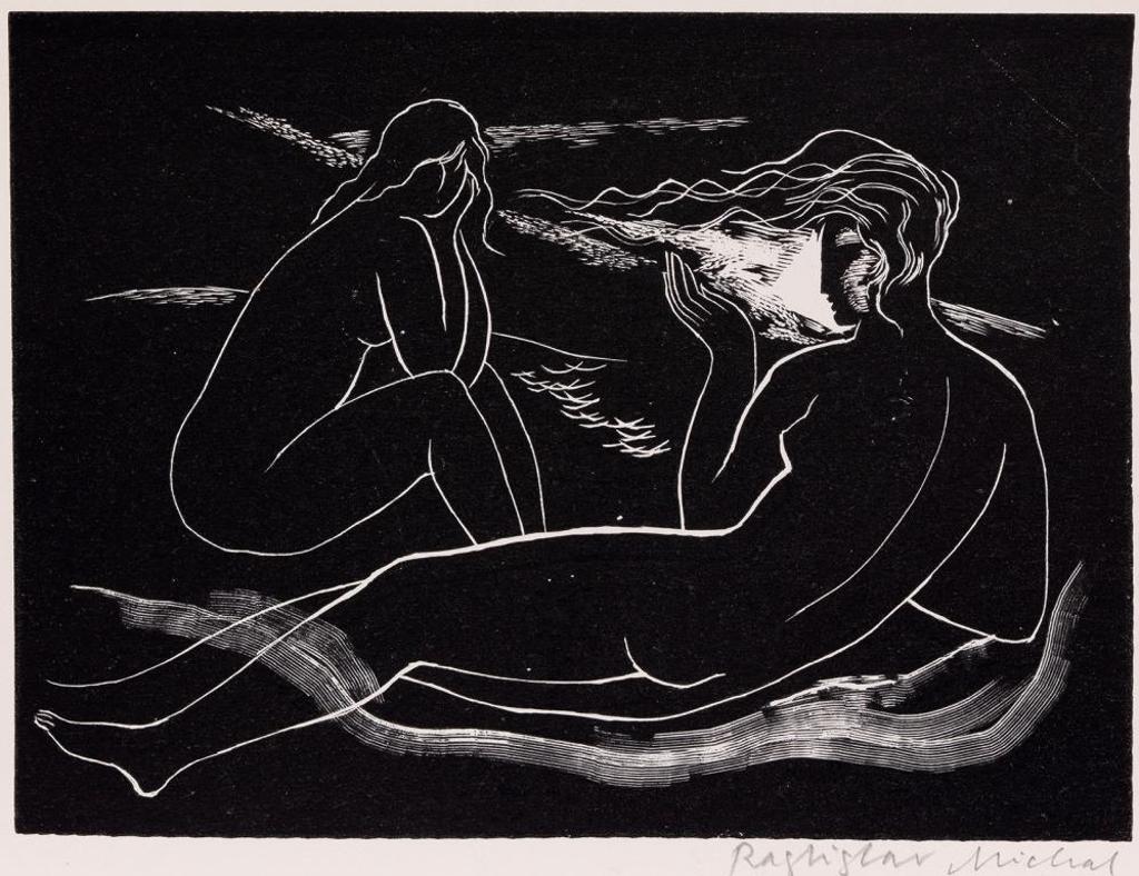 Rastislav Michal (1936-2022) - Untitled - Two Figures by the Sea