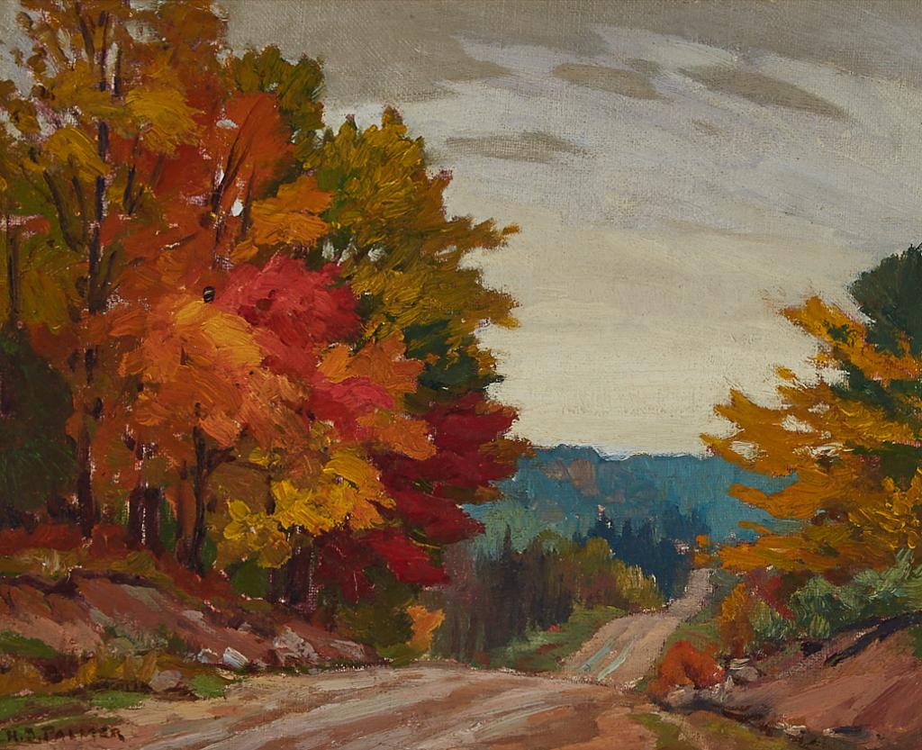 Herbert Sidney Palmer (1881-1970) - Rain On The Highway, Near Carnarvon, Haliburton