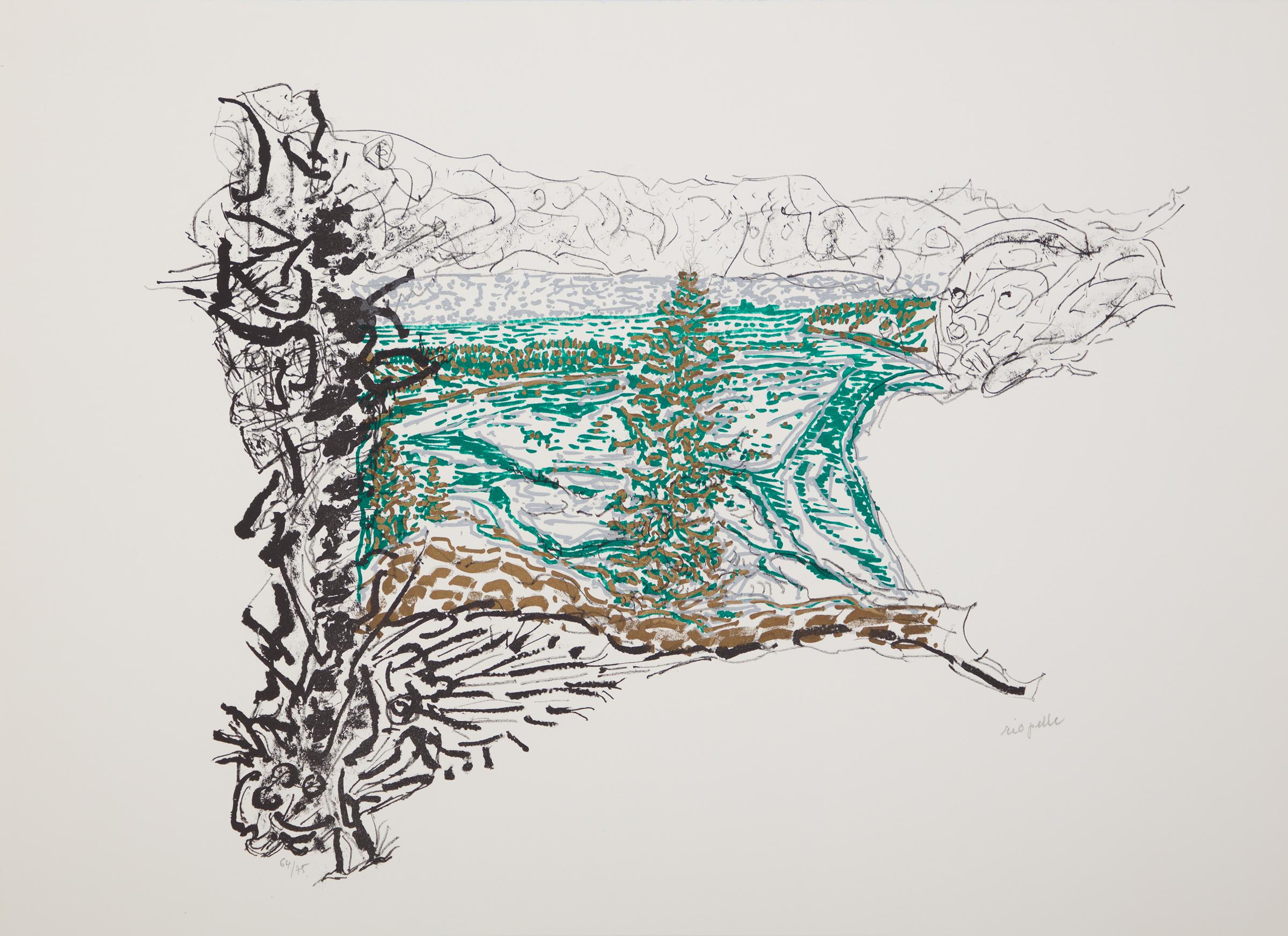 Jean-Paul Riopelle (1923-2002) - Où deux ours sont chassés, 1985-1989