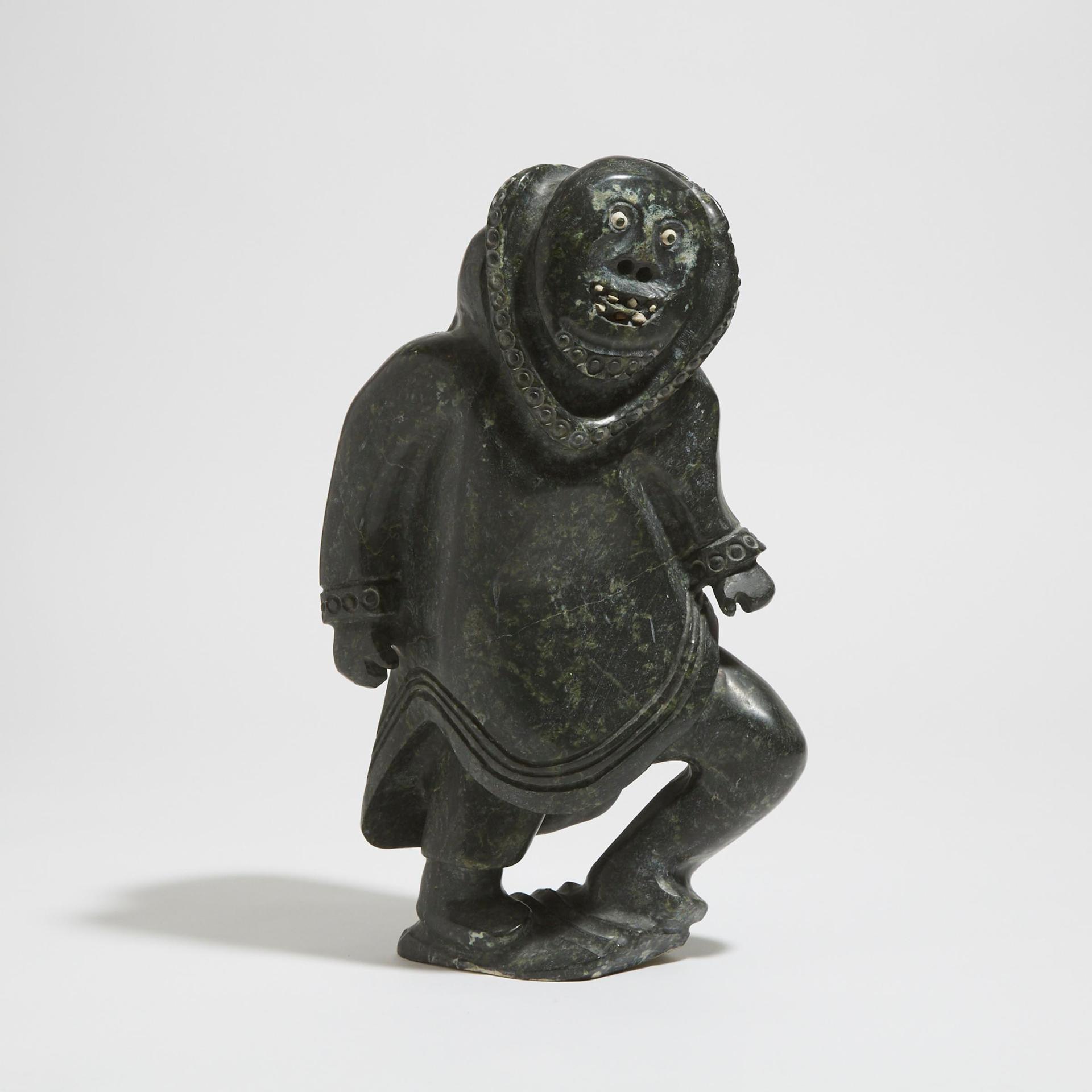 Samuel Nahaulaituq (1923-1999) - Man With Wild Grin