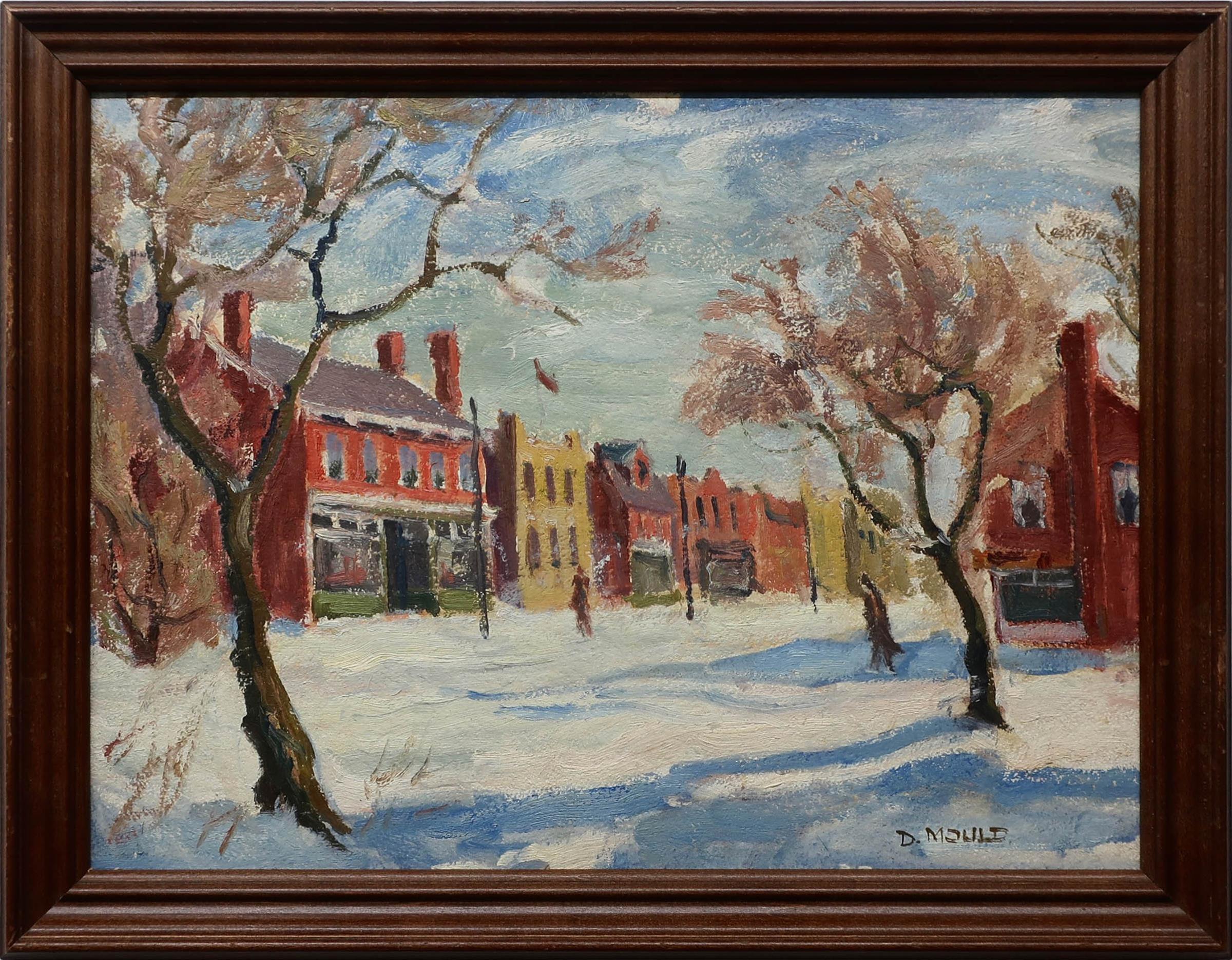 Dorothy Mary Mould (1924-2013) - Untitled (Winter Street Scene)