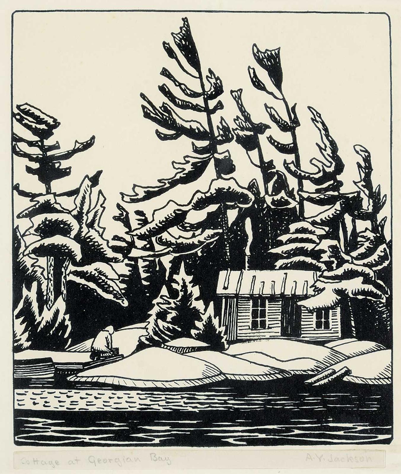 Alexander Young (A. Y.) Jackson (1882-1974) - Cottage at Georgian Bay