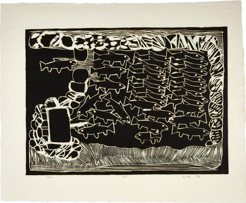 Janet Kigusiuq (1926-2005) - Fishing Weir