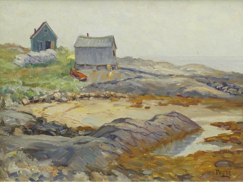 Gordon Eastcott Payne (1890-1993) - Fish Houses, Summerville, N.S.