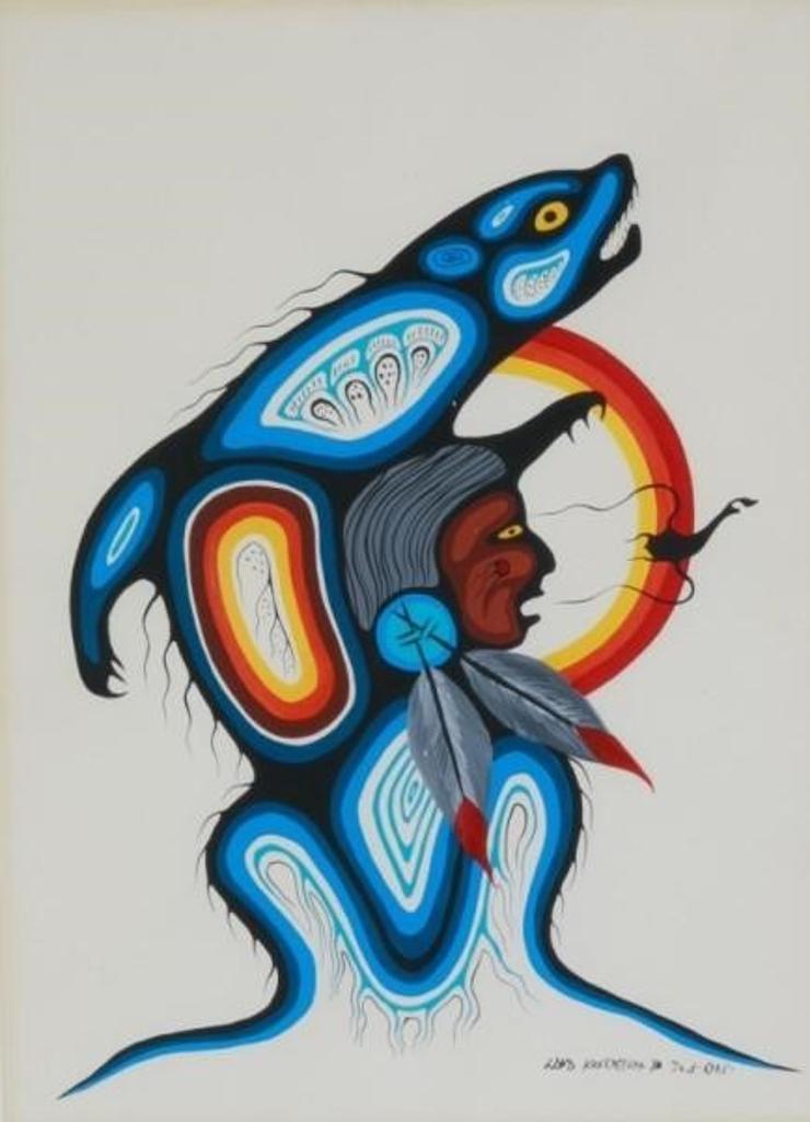 Lloyd Kakepetum (1958) - Two acrylic on paper