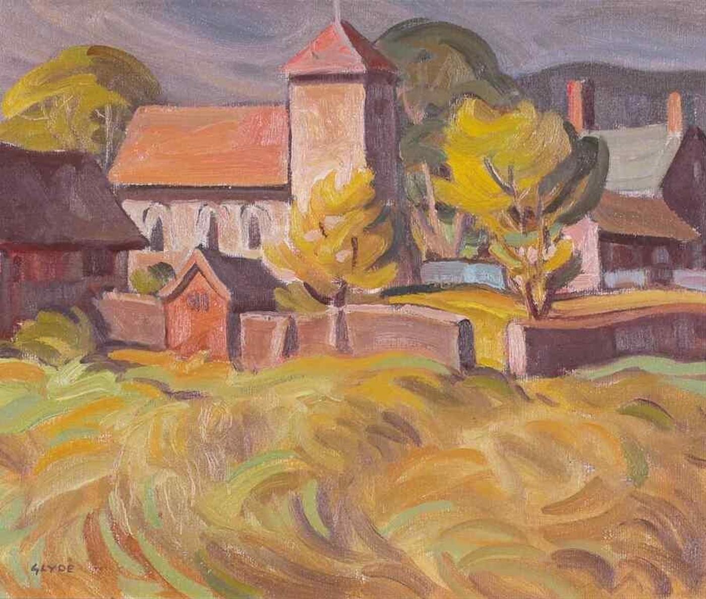 Henry George Glyde (1906-1998) - St. Botolphs Church, Nr. Lancing; 1976