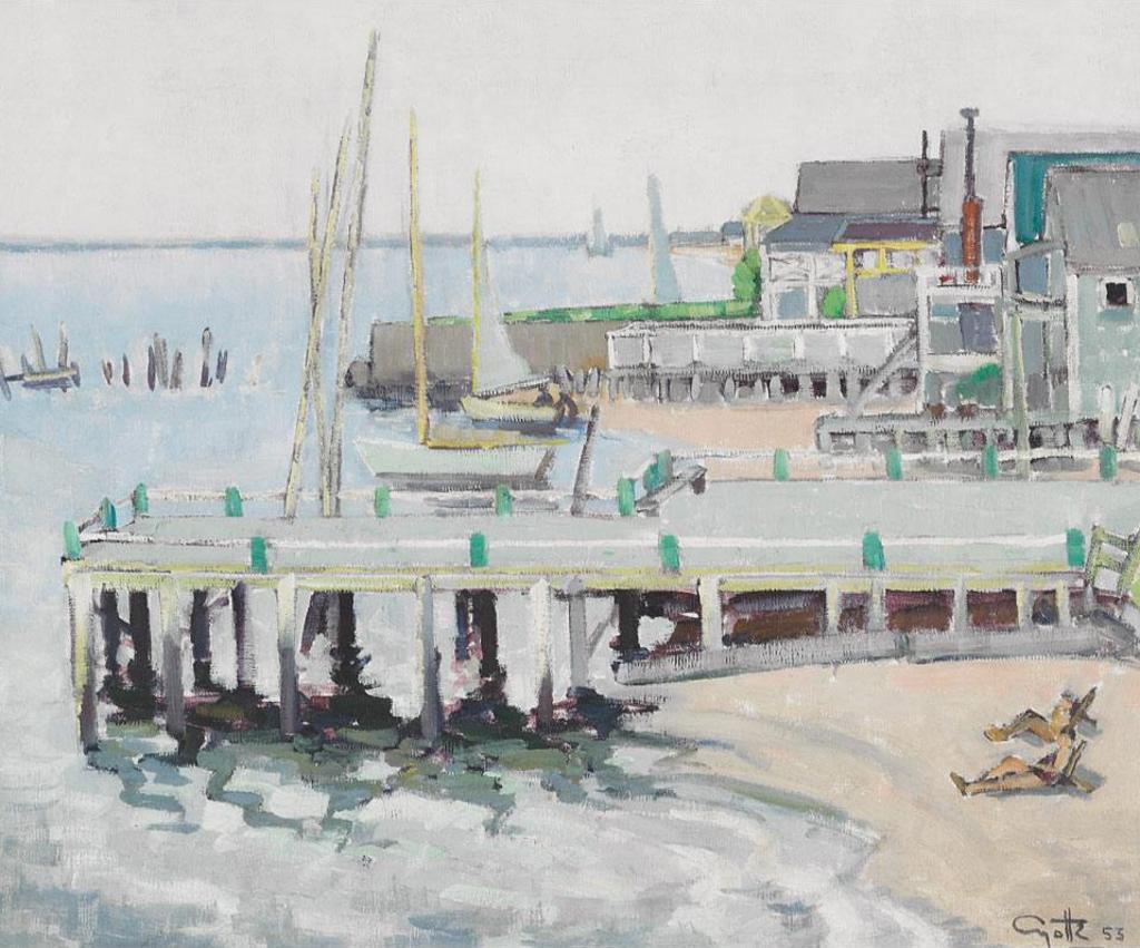 Léo Ayotte (1909-1976) - Dock Scene