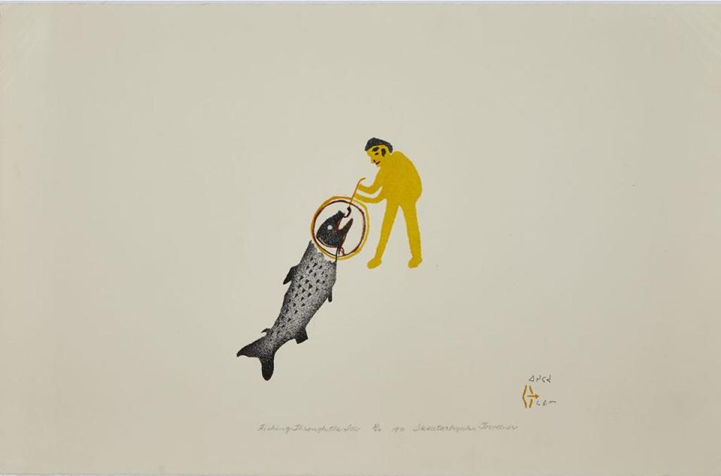 Luke and William Kanak Iksiktaaryuk (1909-1977) - Fishing Through The Ice