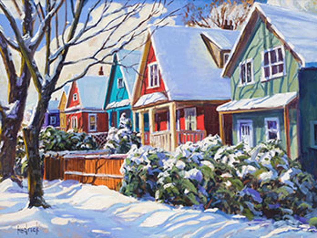 Ron Hedrick (1942) - Winter Sidewalk (East Vancouver)