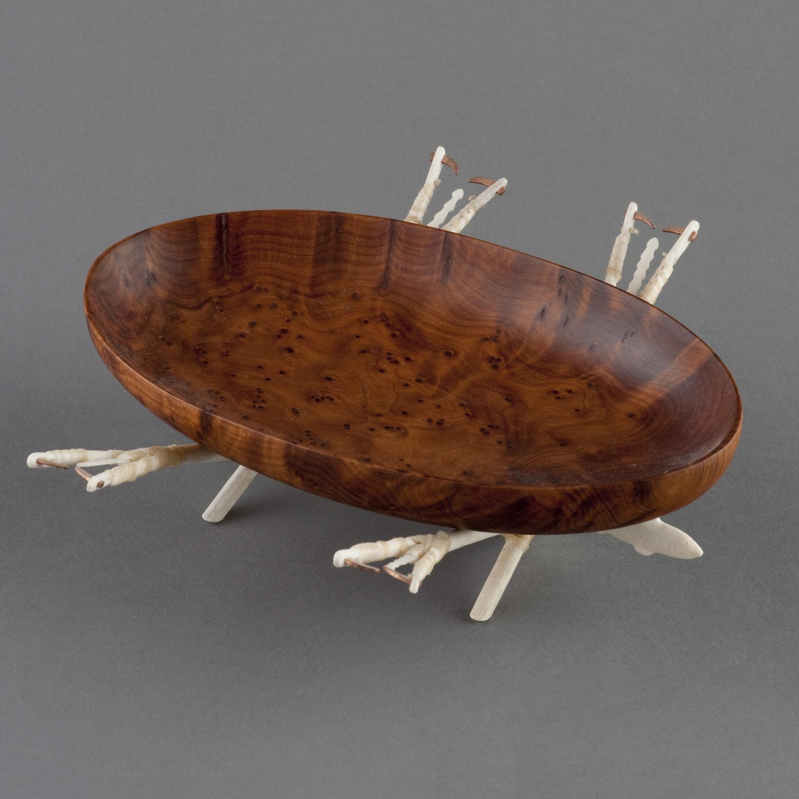 Michael Massie (1962) - Vessel Supported On Miniature Crossed Kakivaks