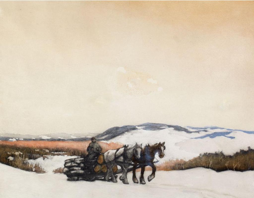 Frederick Simpson Coburn (1871-1960) - On The Logging Road, Winter