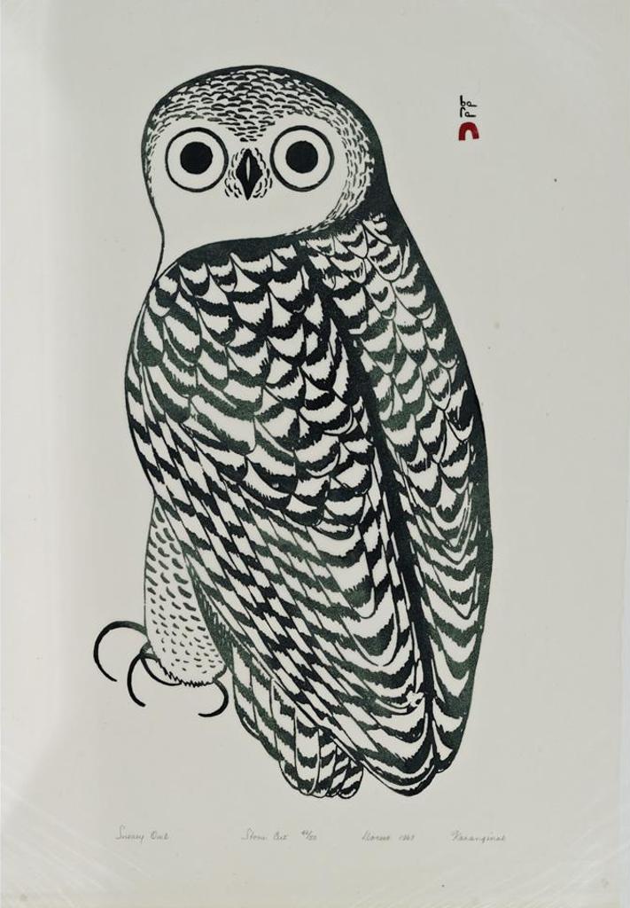 Kananginak Pootoogook (1935-2010) - Snowy Owl