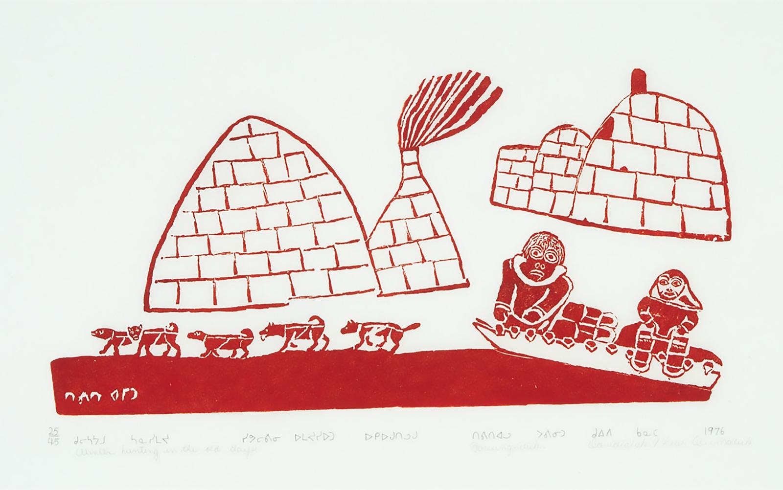 Davidialuk Alasua Amittu (1910-1976) - Winter Hunting In The Old Days