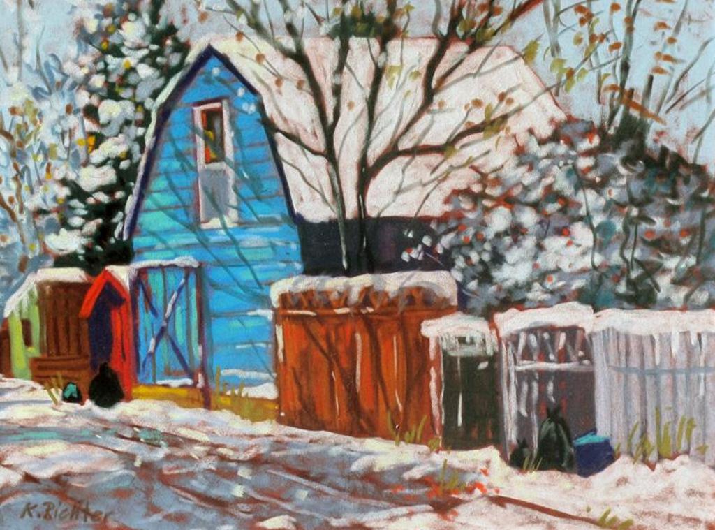 Karin Richter (1950) - Snowy Back Lane