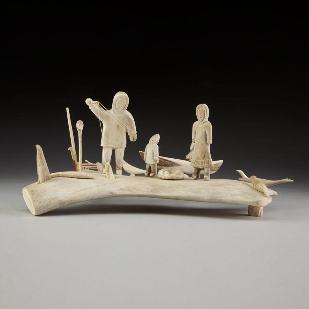 Bobby Klengenberg (1917-2008) - Family Fishing Scene