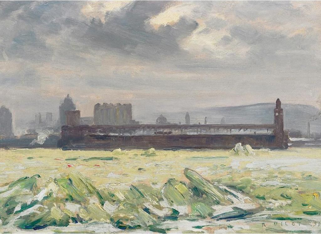 Robert Wakeham Pilot (1898-1967) - Spring Ice-Montreal From St. Helens Island