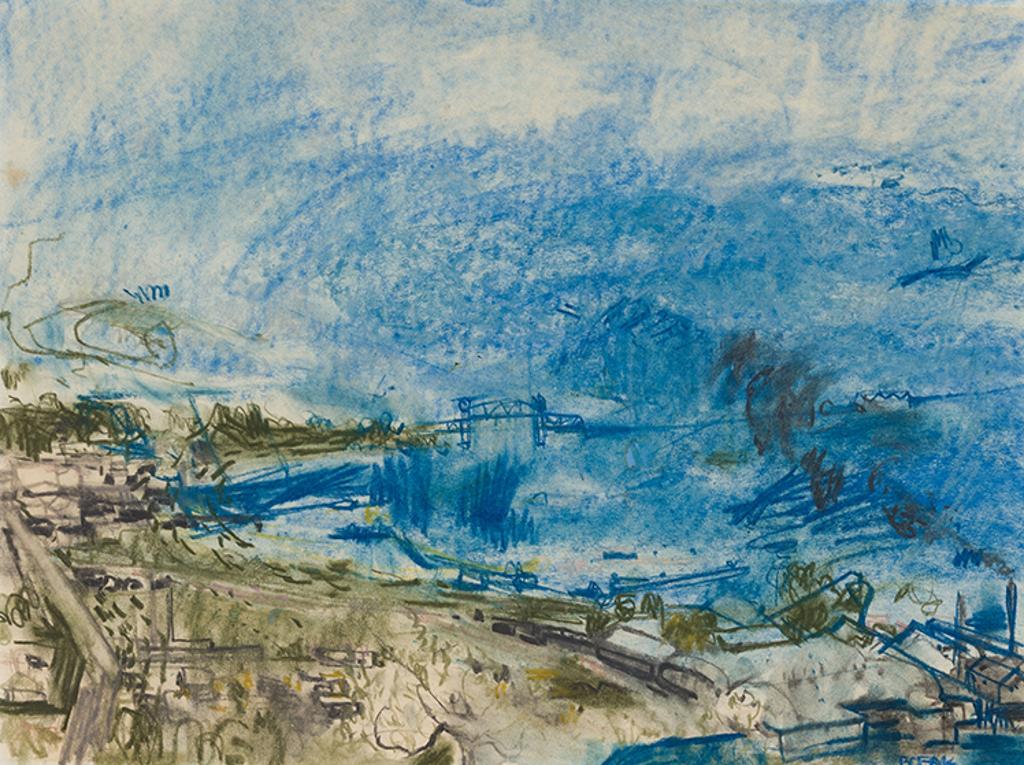 Bruno Joseph Bobak (1923-2012) - Okanagan Lake Bridge
