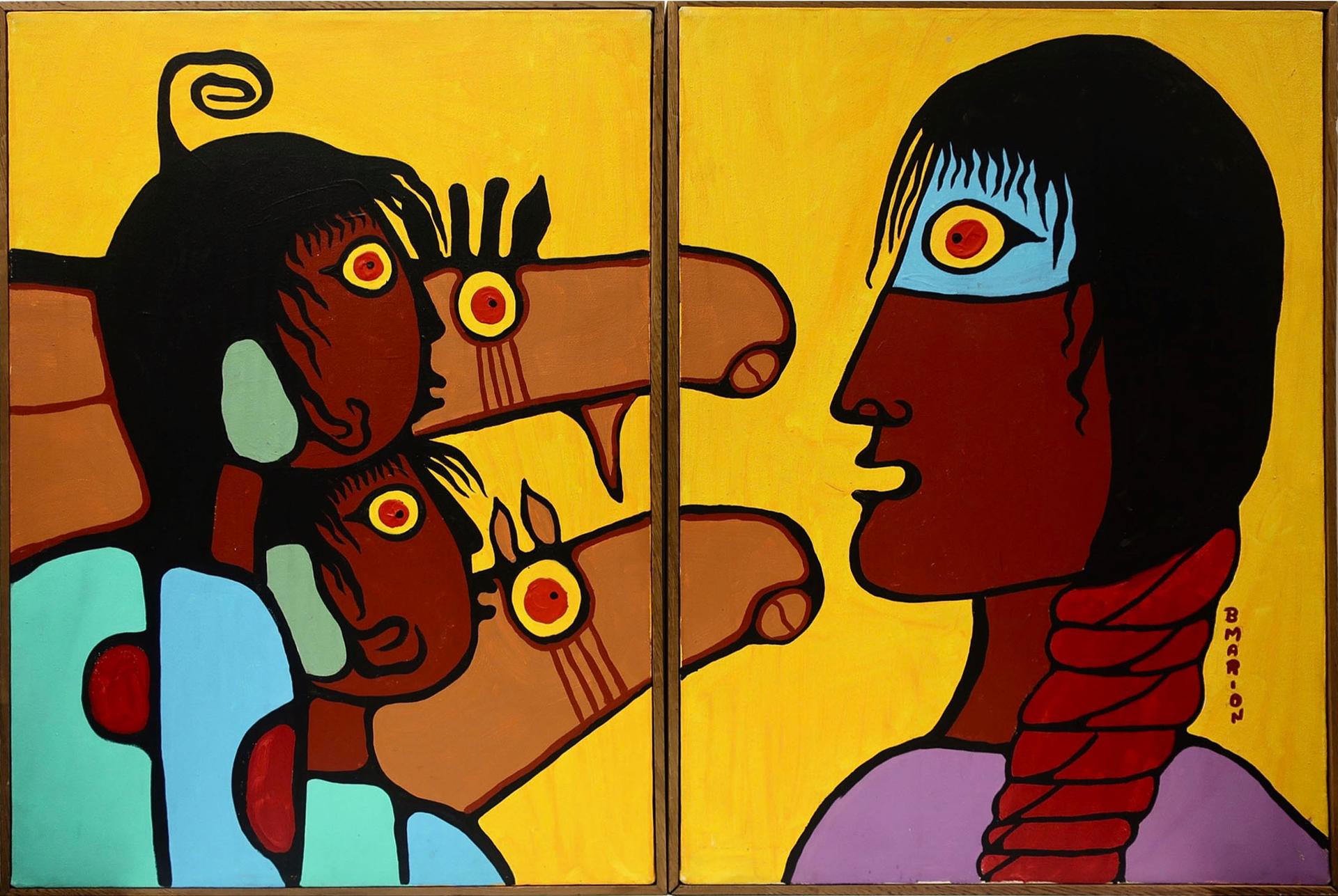 Brian Marion (1960-2011) - Untitled (Family With Moose)