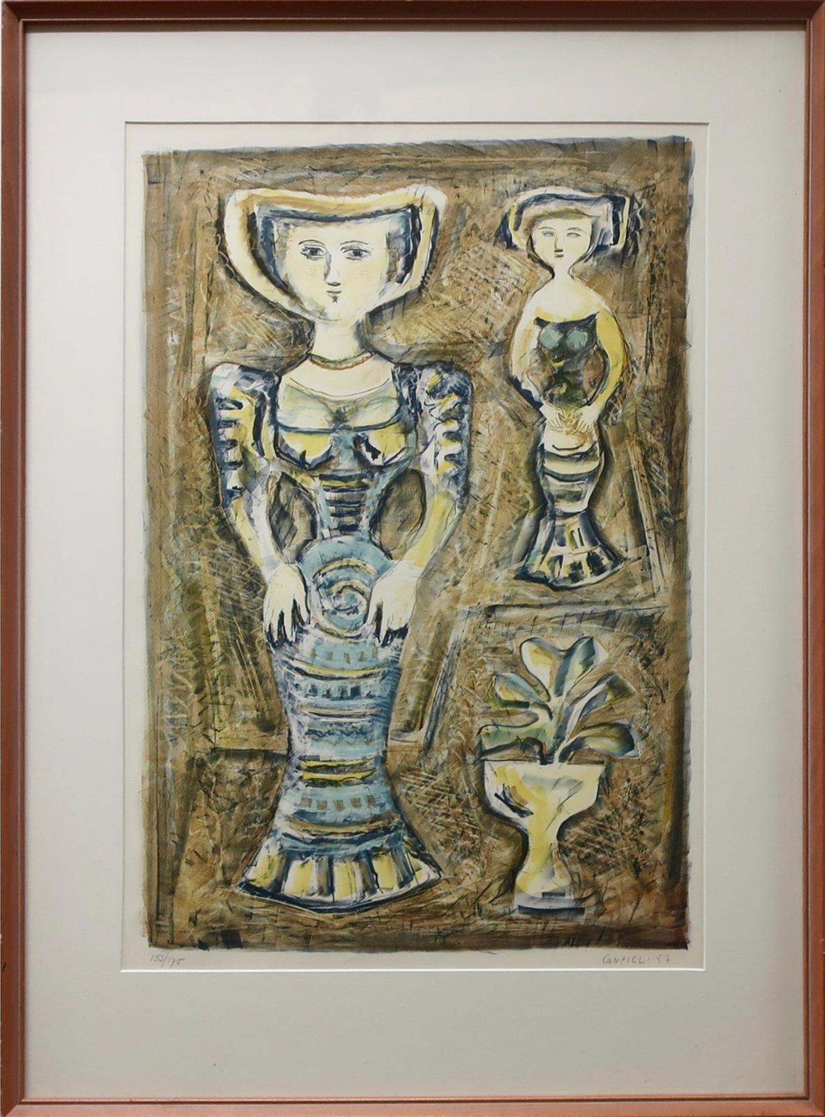 Massimo Campigli (1895-1971) - Donna Fiori