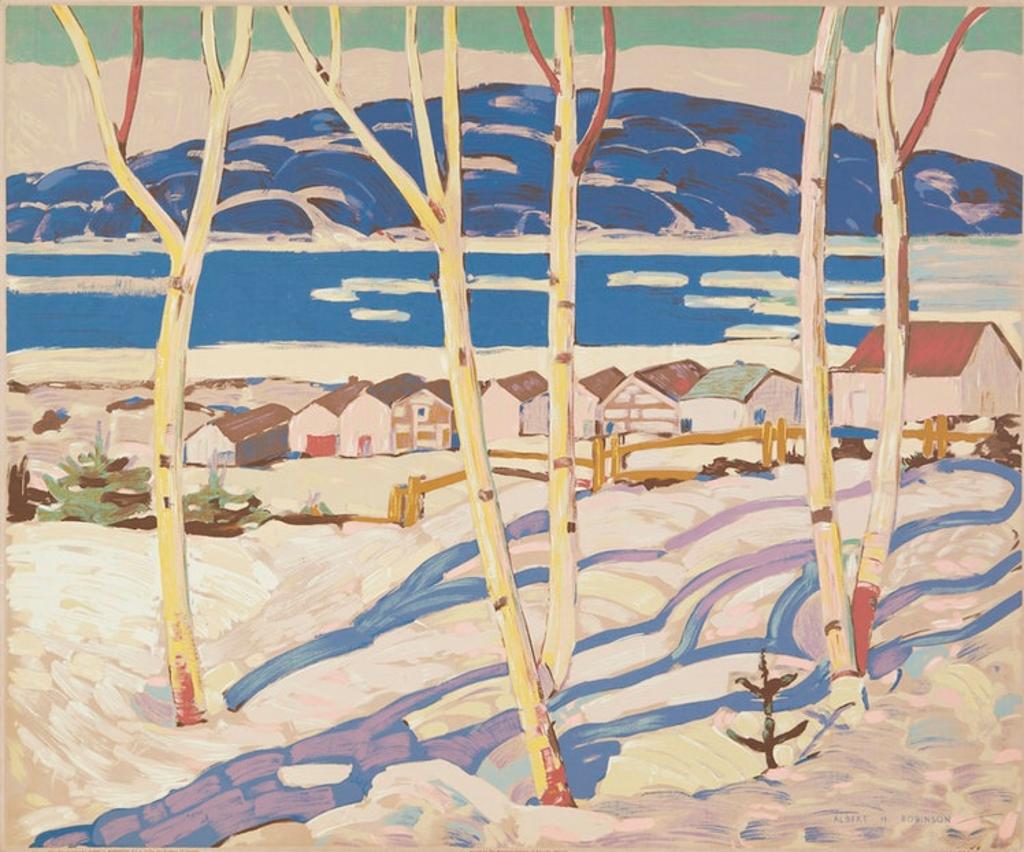 Albert Henry Robinson (1881-1956) - Village on the Gulf