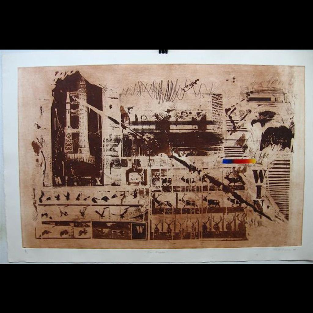Carl Beam (1943-2005) - Neo-Glyphs 1; Neo-Glyphs 2