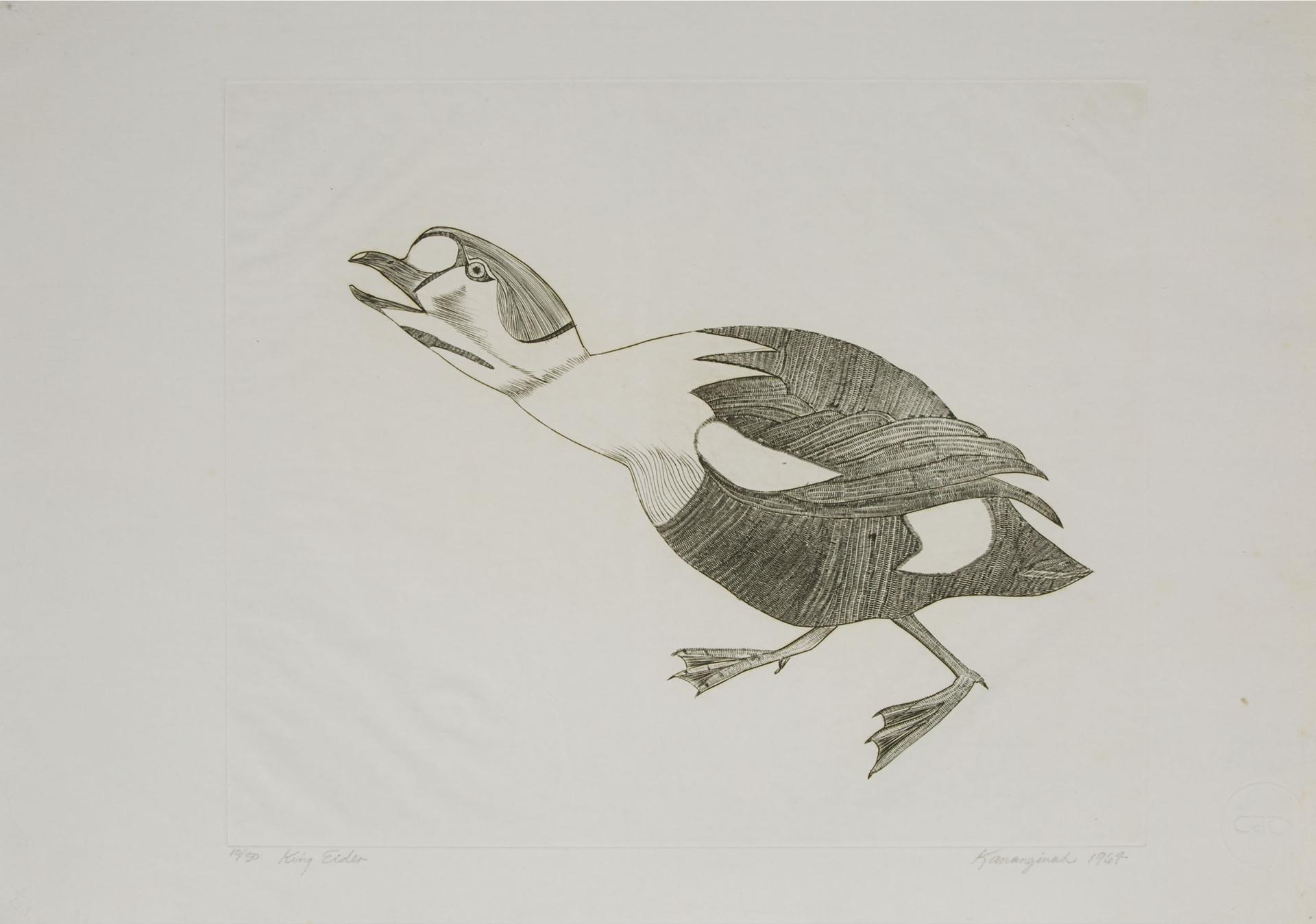 Kananginak Pootoogook (1935-2010) - King Eider