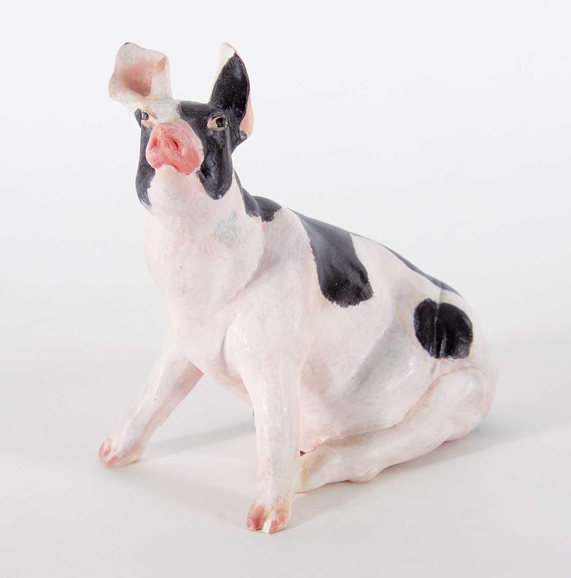 Gwen Hughes - Untitled - Black and White Pig
