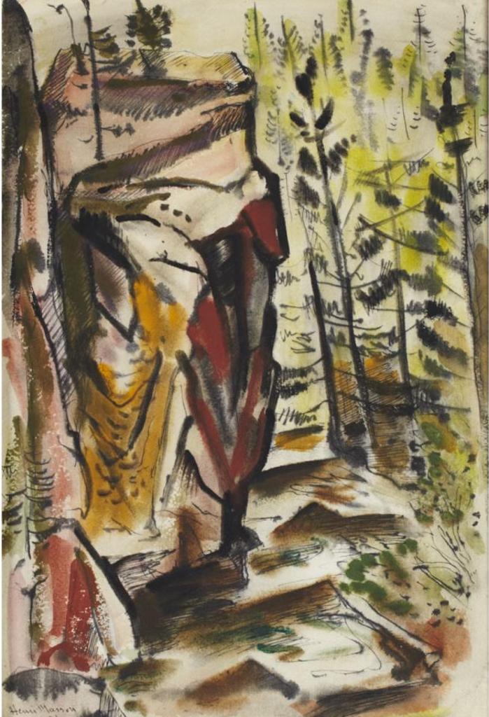 Henri Leopold Masson (1907-1996) - Sundance Canyon #2, Banff, Alberta