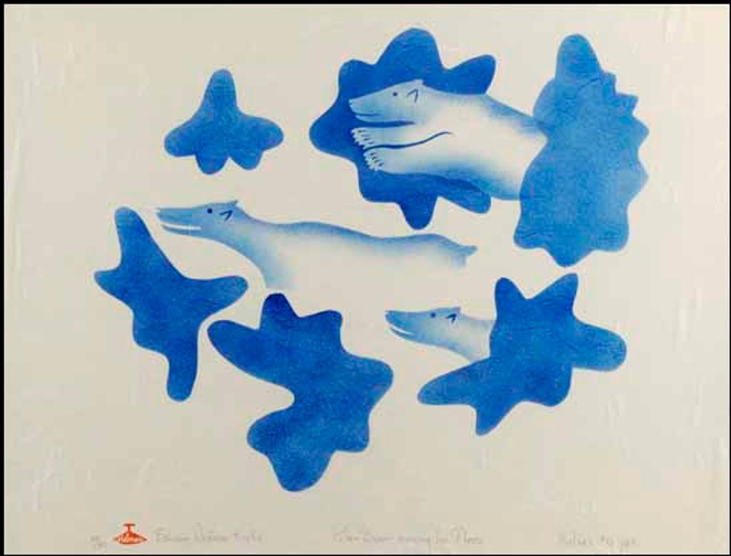 Helen Mabel Nigiyok Kalvak (1901-1984) - Polar Bear Among Ice Floes